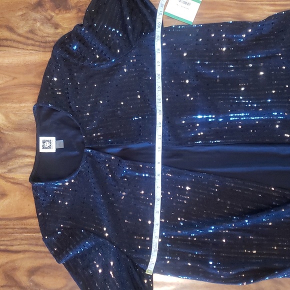 Anne Kline black sequins top - Picture 5 of 11